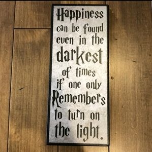 Harry Potter Wooden Sign